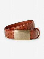 James Embossed Crocodile Belt