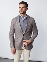 Lisbon Cashmere and Wool Sport Coat Window Pane