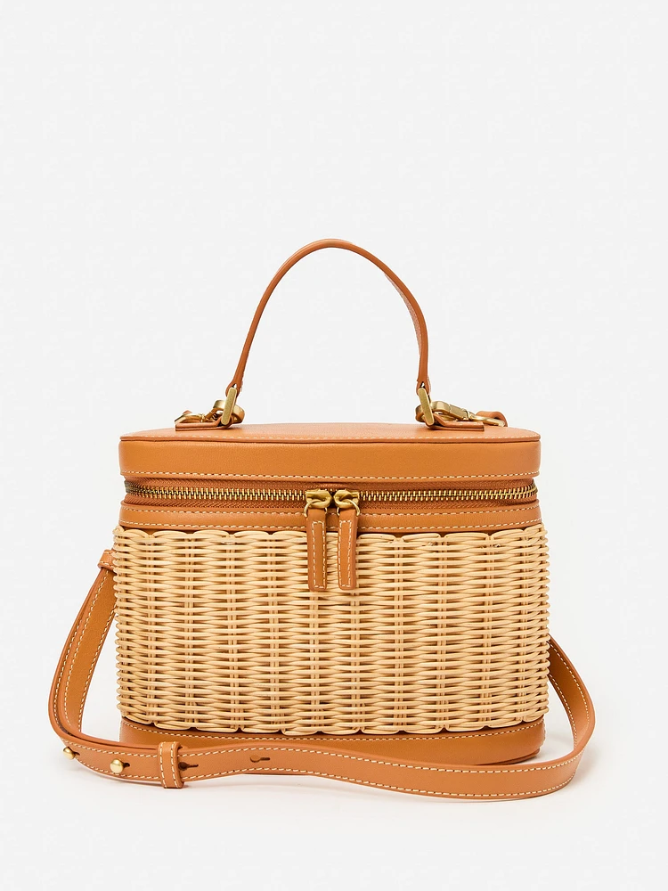 Lyla Wicker Bucket Bag