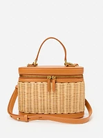 Lyla Wicker Bucket Bag