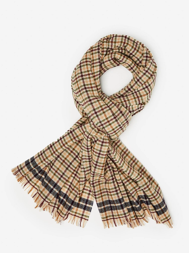 Wool Scarf in Plaid