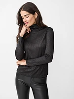 Nadia Metallic Turtleneck