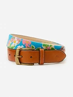 Needlepoint Belt Floral