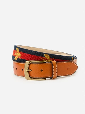 Needlepoint Belt Bee