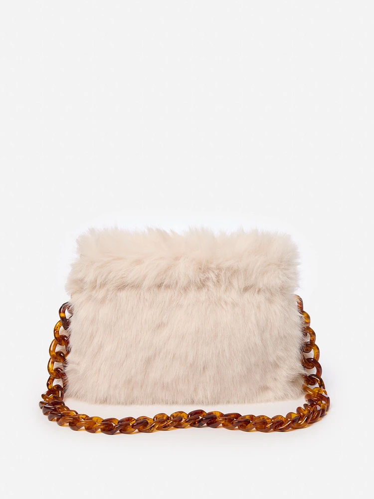 Nessa Faux Fur Handbag