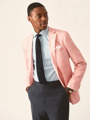 Lisbon Linen Sport Coat Window Pane