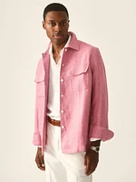 The Lounge Act Linen Shirt Jacket