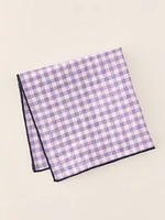 Linen Pocket Square in Gingham