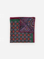 Silk Pocket Square in Paisley