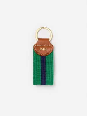 Needlepoint Keyfob in Stripe