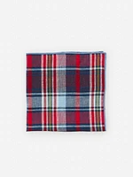 Linen Pocket Square in Plaid