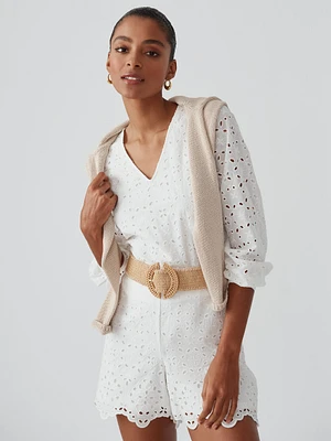 Rowan Eyelet Blouse