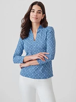 Sahara Ruffle Top Ceramic Waves
