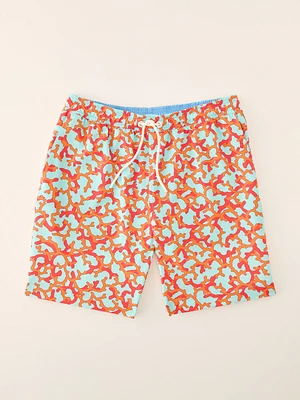 Shoreline Swim Trunks Brisbane Coral