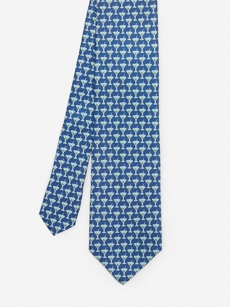 Italian Silk Tie in Martini