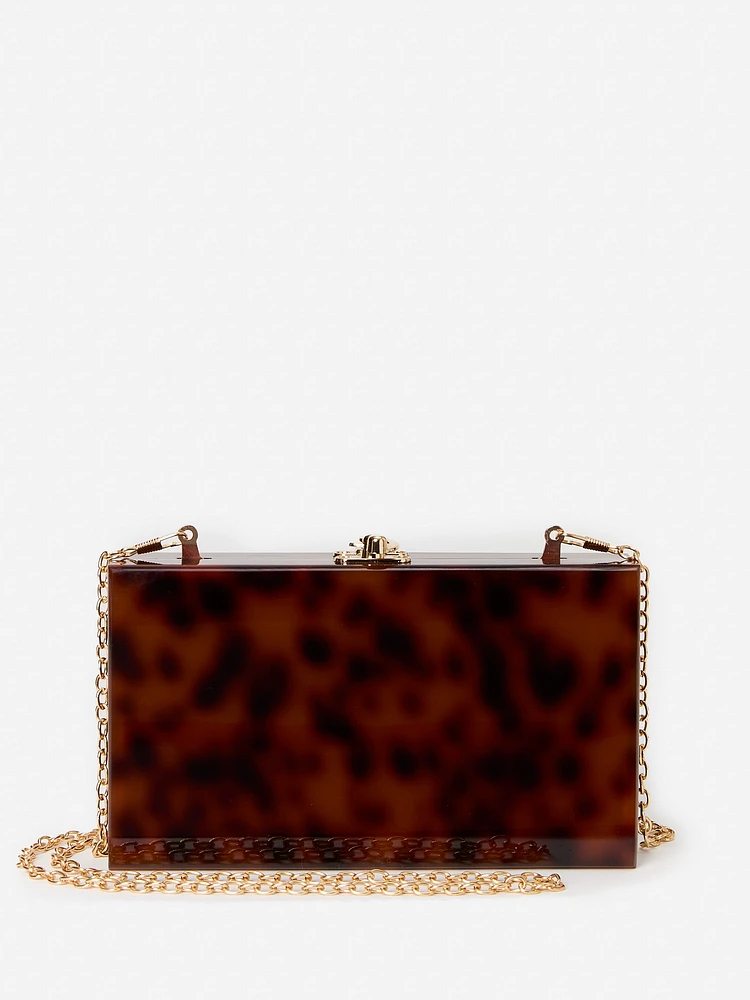 Talia Clutch in Tortoise