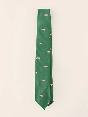 Silk Tie in Rhino