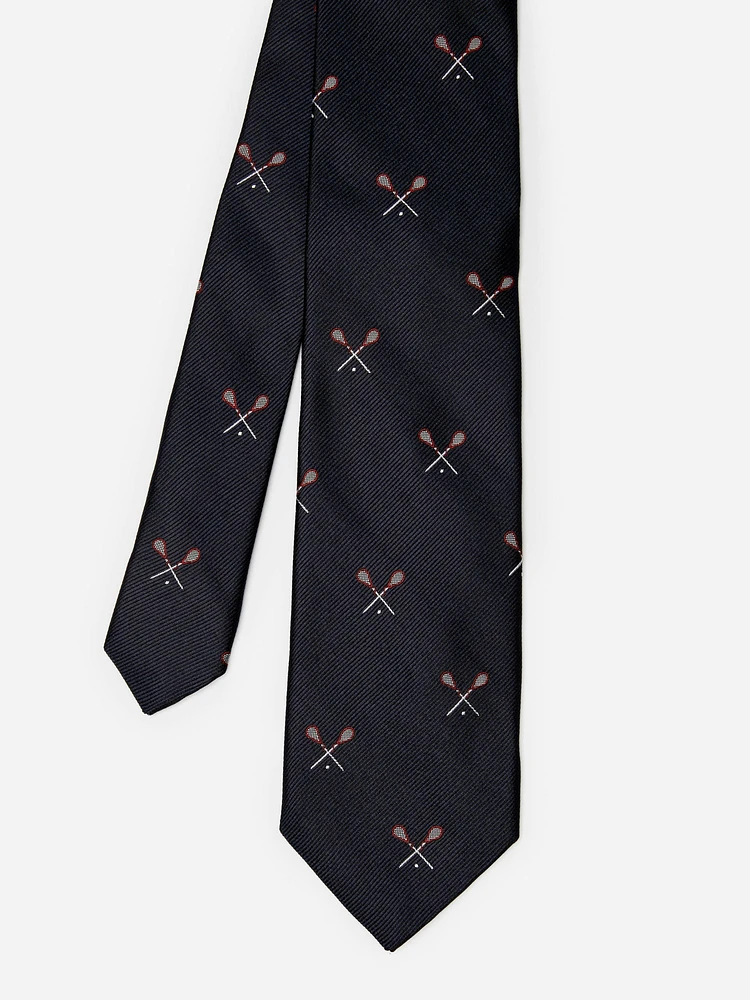 Silk Tie in Lacrosse Sticks