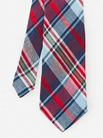 Linen Tie in Plaid