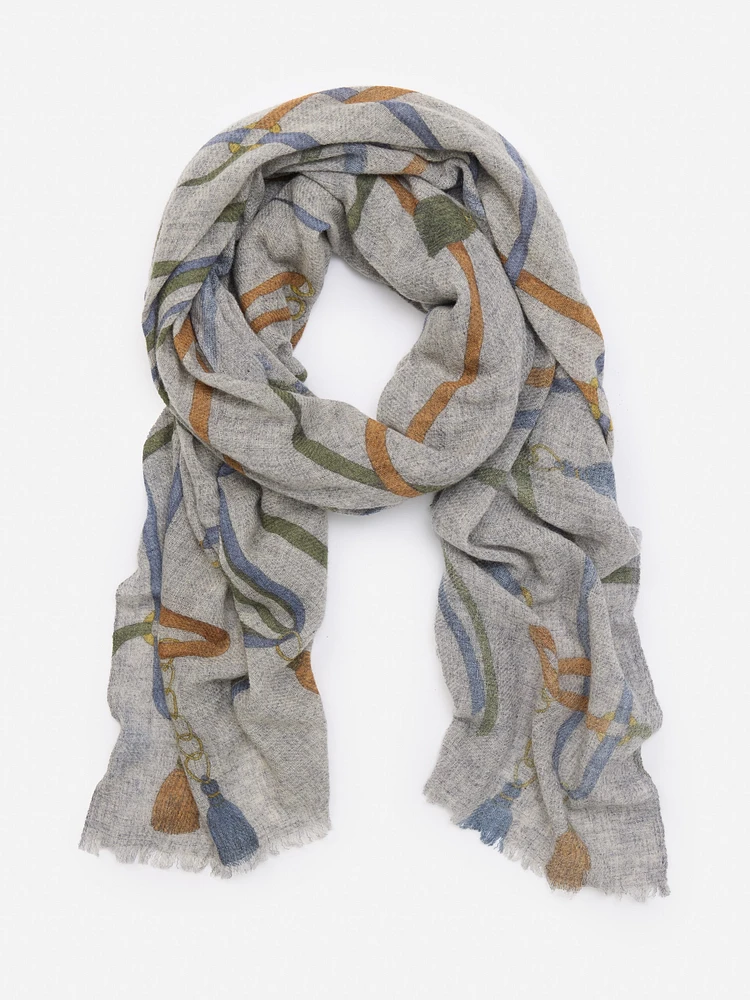 Tunis Scarf in Fringe Fete Oblong