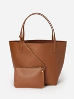 Vika Leather Tote