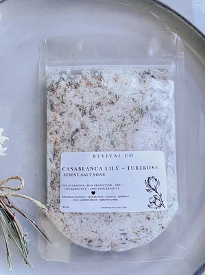 Casablanca Lily + Tuberose Salt Soak, 2.5oz