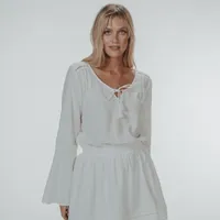 Bell Sleeve Mini Dress