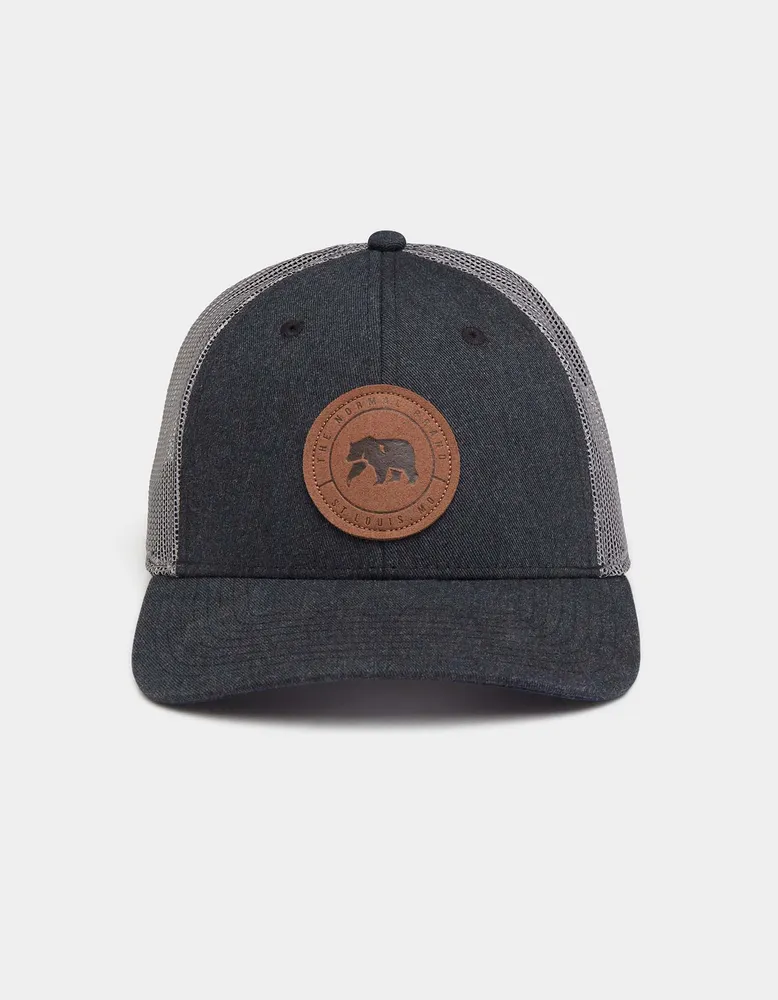 Leather Patch Trucker Cap