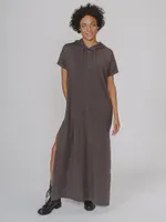 Puremeso Hooded Maxi Dress