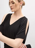 Adrianna Papell - Split Sleeve Blouson Dress