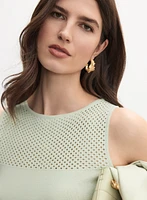 Open Knit Tank Top