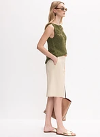 Short en mélange de coton