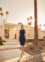 Belted Denim Dress