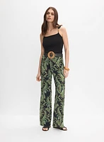 Pantalon paisley à jambe large