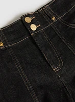 Double-Button Jean Shorts