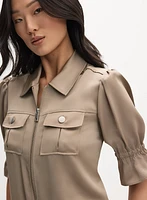 Ruffle Short Sleeve Jacket