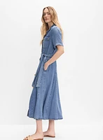 Button-Down Jean Dress