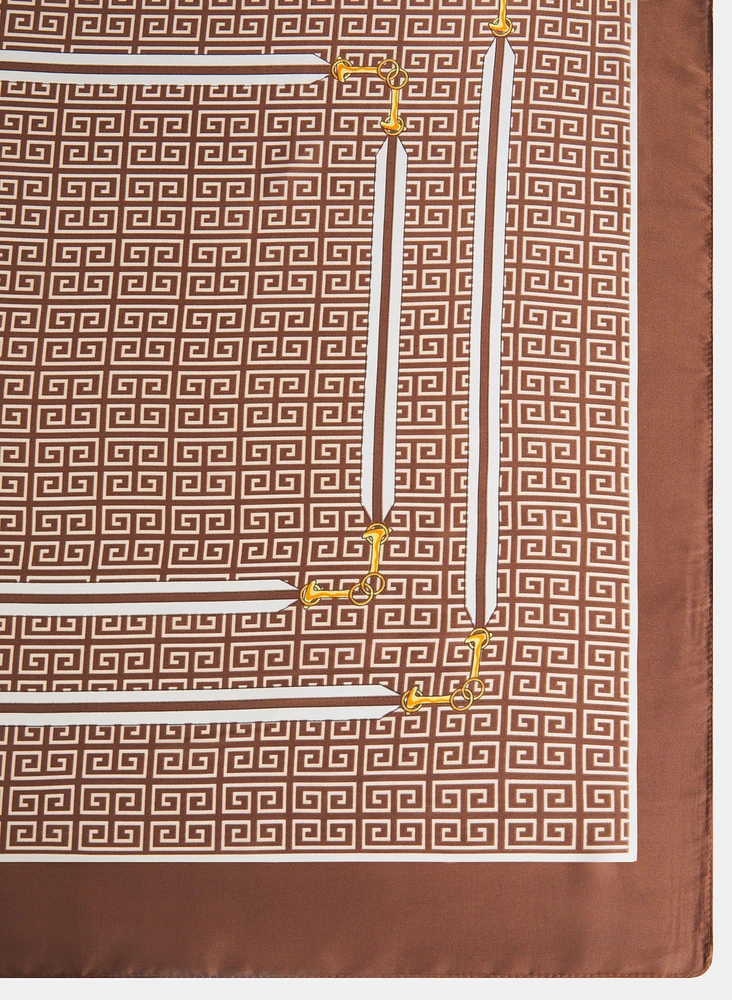 Foulard à motif géométrique