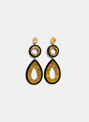 Tiered Resin Earrings