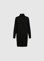 Robe-pull à col montant