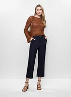 Pull léger en tricot ajouré