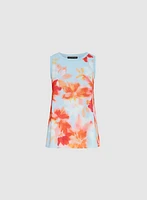 Sleeveless Floral Blouse