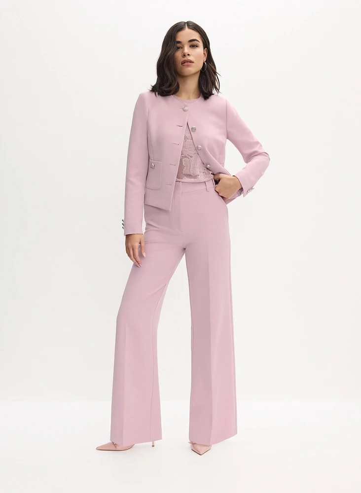 Short Collarless Jacket