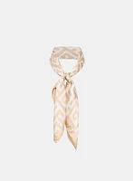 Geometric Print Square Scarf