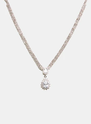 Collier à pendentif en goutte d'eau