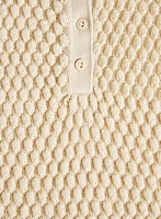 Sleeveless Polo Pullover