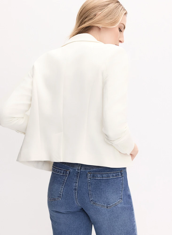 Veste à ourlet arrondi