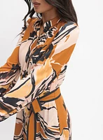 Floral Shirt Dress