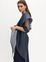 Boléro en organza avec lien à nouer