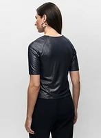 T-shirt ras-du-cou luisant